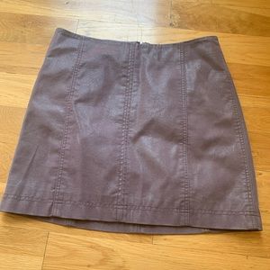 free people mauve miniskirt